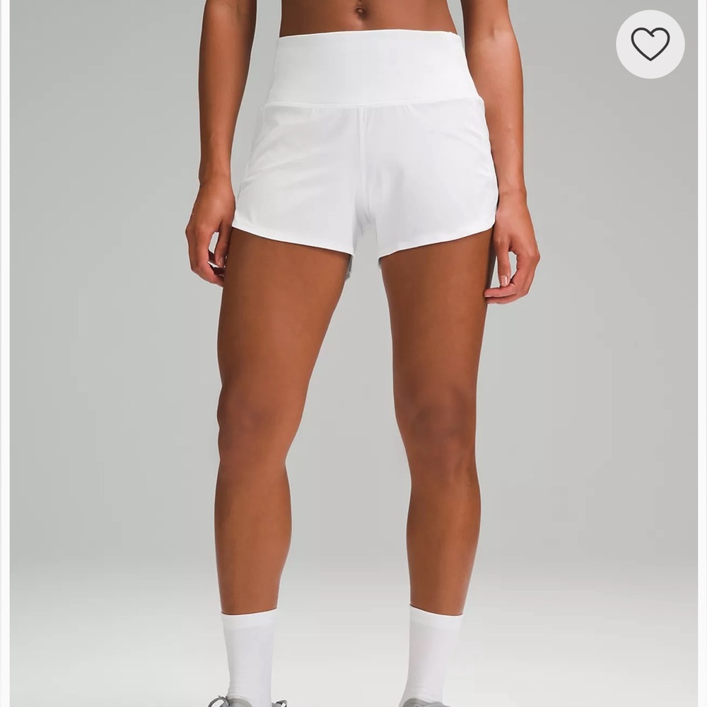 White lululemon shorts